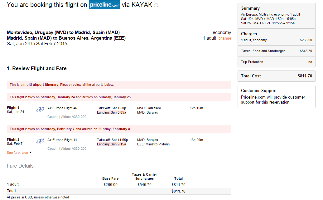 Montevideo-Madrid-Ezeiza