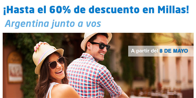 Aerolineas descuento millas