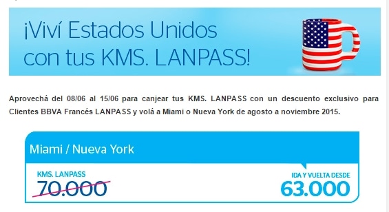 Descuento LANPASS USA 201506