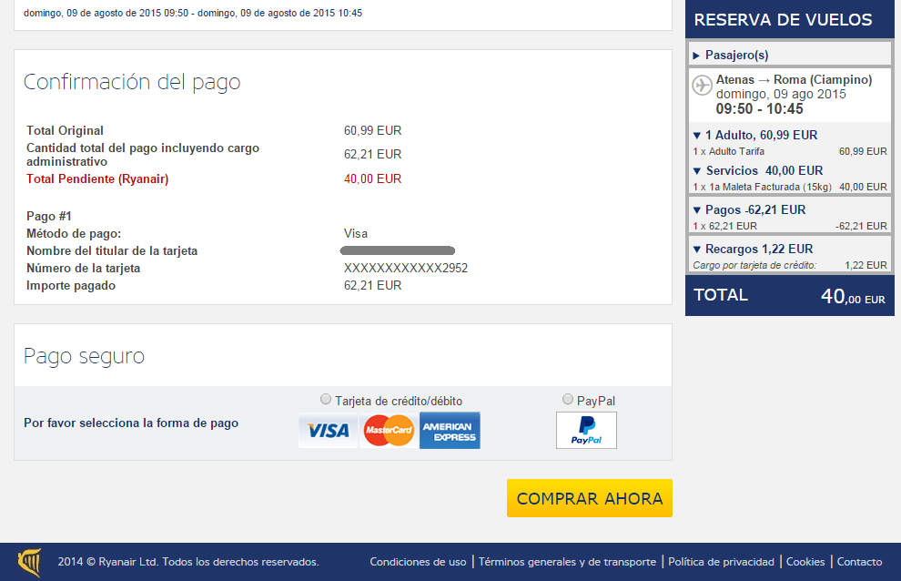 RyanAir_Confirmación
