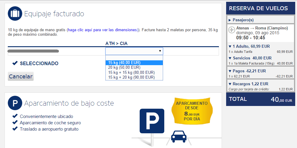 RyanAir_EquipajeFacturado