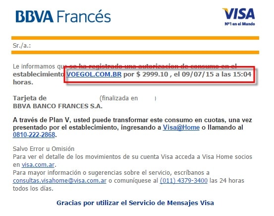 Visa - Lima 2015 tasas