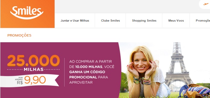 Smiles_25.000_Millas_R$9,9