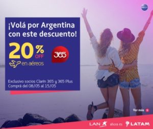 Promo_LATAM_Clarin_365_20_Descuento_Cabotaje_Nacionales