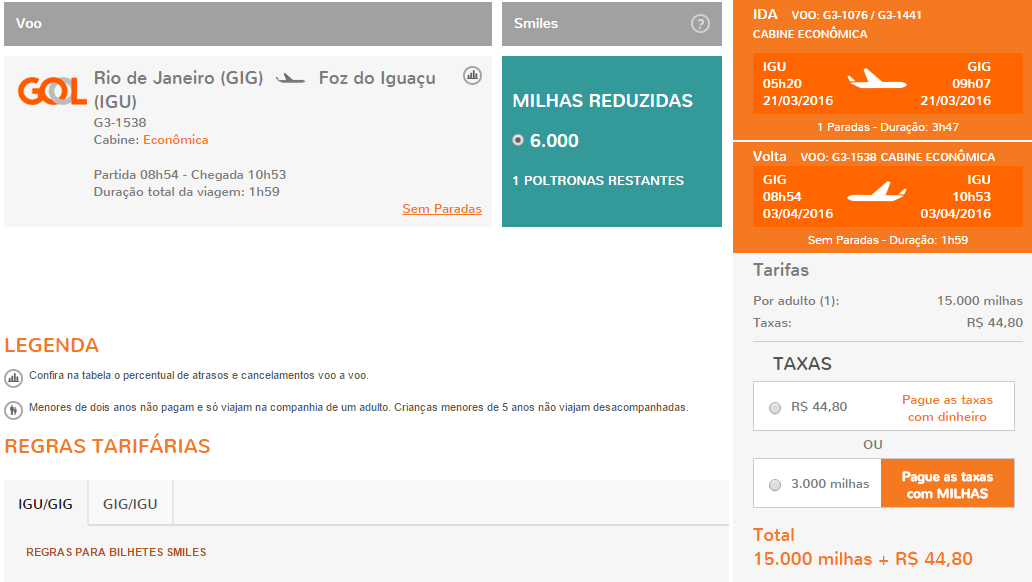 Smiles_IGU-RIO_16.500_Millas_Tasas_Cero