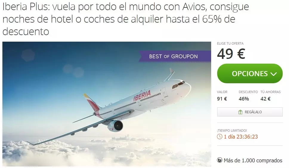 Iberia_Avios_Groupon_Compra_Con_Descuento
