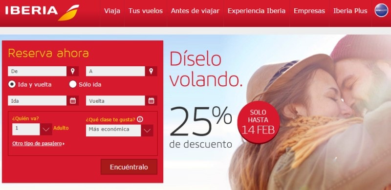 Iberia_25_Descuento_desde_hacia_Espana_San_Valentin_2016