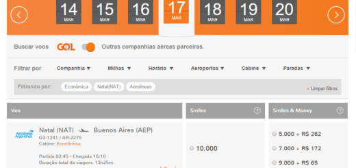 Smiles vuelos Aerolíneas Argentinas Natal, Brasil 10.000 millas