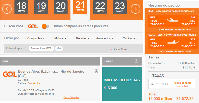 Smiles_Canjes_BUE-RIO_Directos_12.000_Millas_2016.05