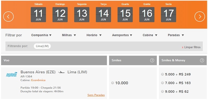 Smiles_Aerolineas_Buenos_Aires_Lima_Millas