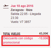 Volotea_Descuento_Codigo_Promocional_10_Euros_Ejemplo_Aplicado_2016.05