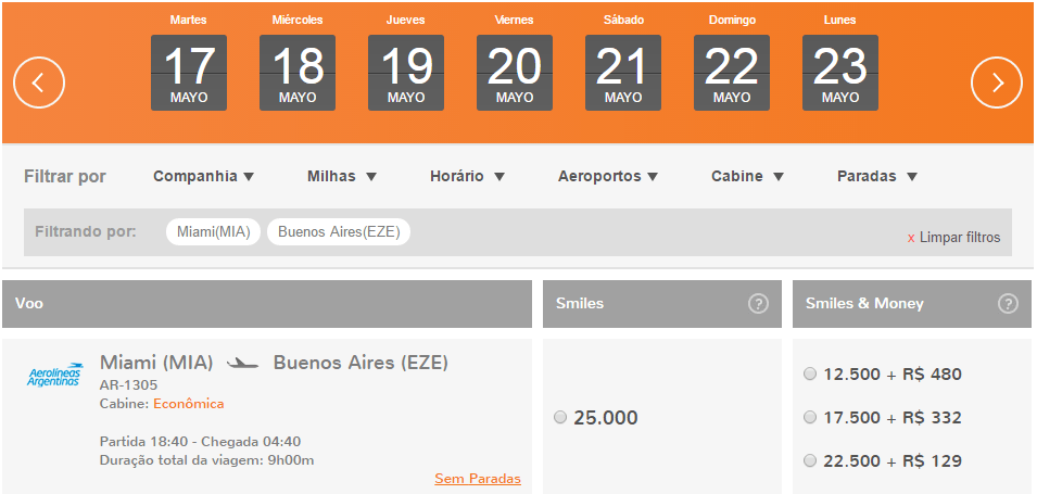 Volvieron_Vuelos_De_Aerolineas_Argentinas_A_Smiles_2016.05.06_Miami_25.000_Millas_Tramo