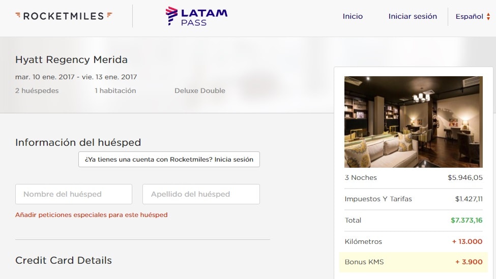 rocketmiles_latam_pass_bono_30_ejemplo_reserva