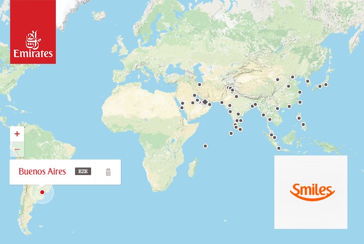 smiles_nueva_asociada_emirates_codeshare_acumulacion_resgate-canje_millas_mapa