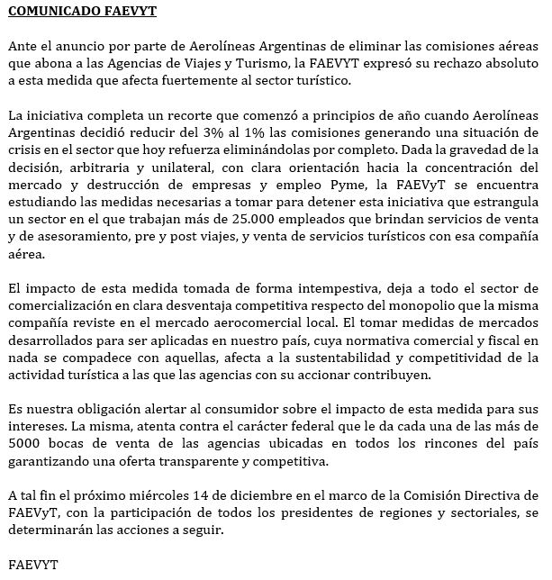 comunicado_faevyt_aerolineas_argentinas_reduce_comisiones