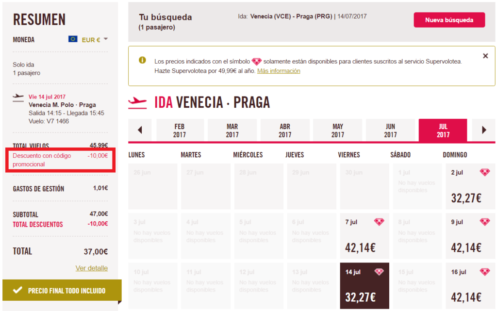 € 10 de descuento por tramo para volar por Europa hasta noviembre/2017 ...