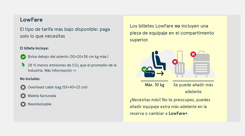 El equipaje en aerolíneas low cost, cada vez más low cost - Info Viajera