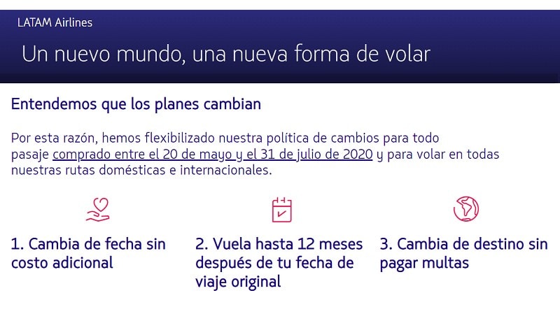 Latam Flexibilidad Excepcional Para Vuelos Comprados Hasta El 31 07 2020 Info Viajera