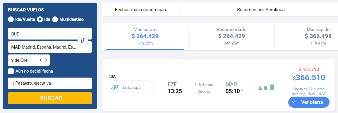 Vuelos baratos