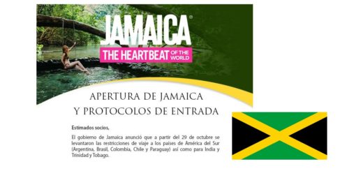 Jamaica abre al turismo desde Sudamérica