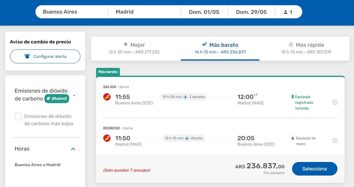 Comprar en eDreams desde Argentina no es tan barato como parece - Info  Viajera