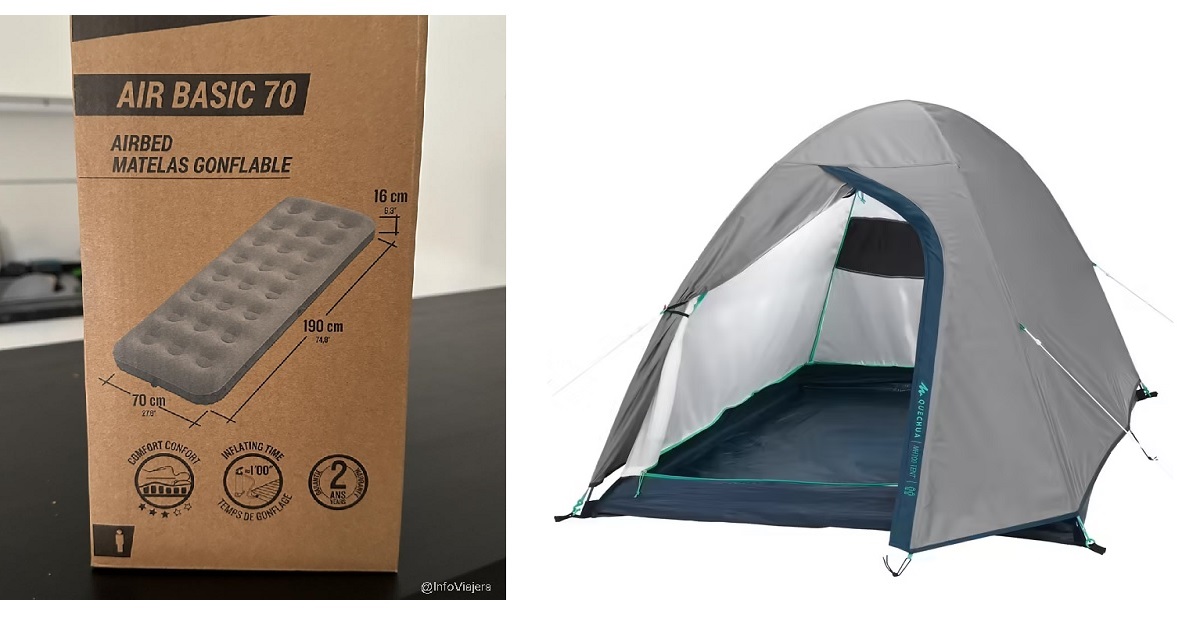 productos de acampada de Decathlon España