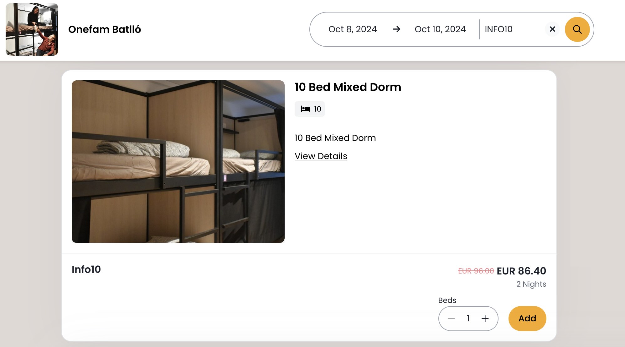 Descuento en hostels europeos con el código INFO10