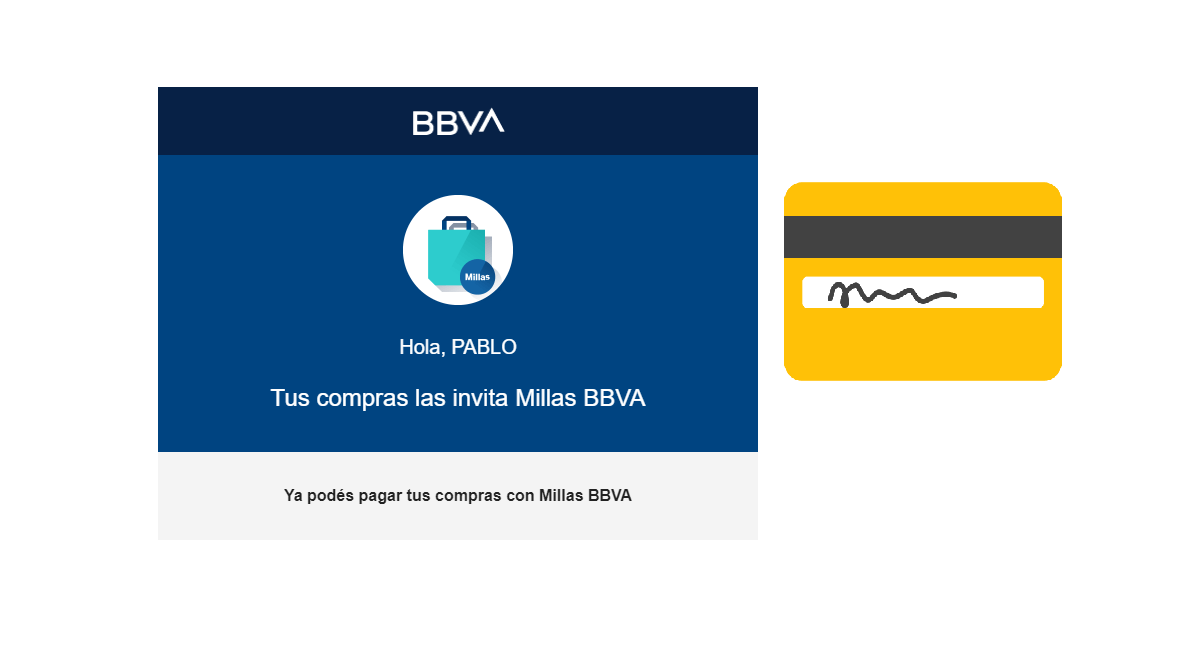 Ahora podés pagar algunas de tus compras normales con Millas BBVA
