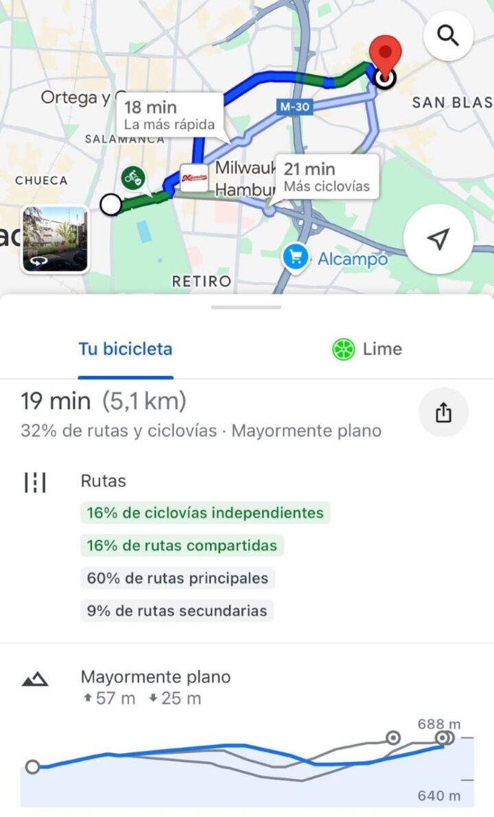 Google Maps mejoró las rutas en bicicleta - Info Viajera