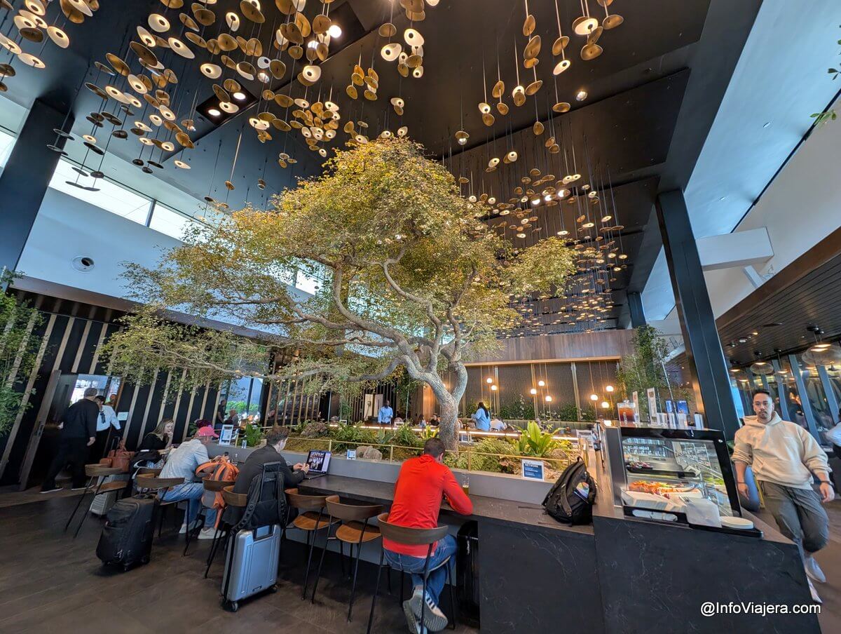 La sala VIP Centurion Lounge de American Express en el aeropuerto de Atlanta (Estados Unidos)