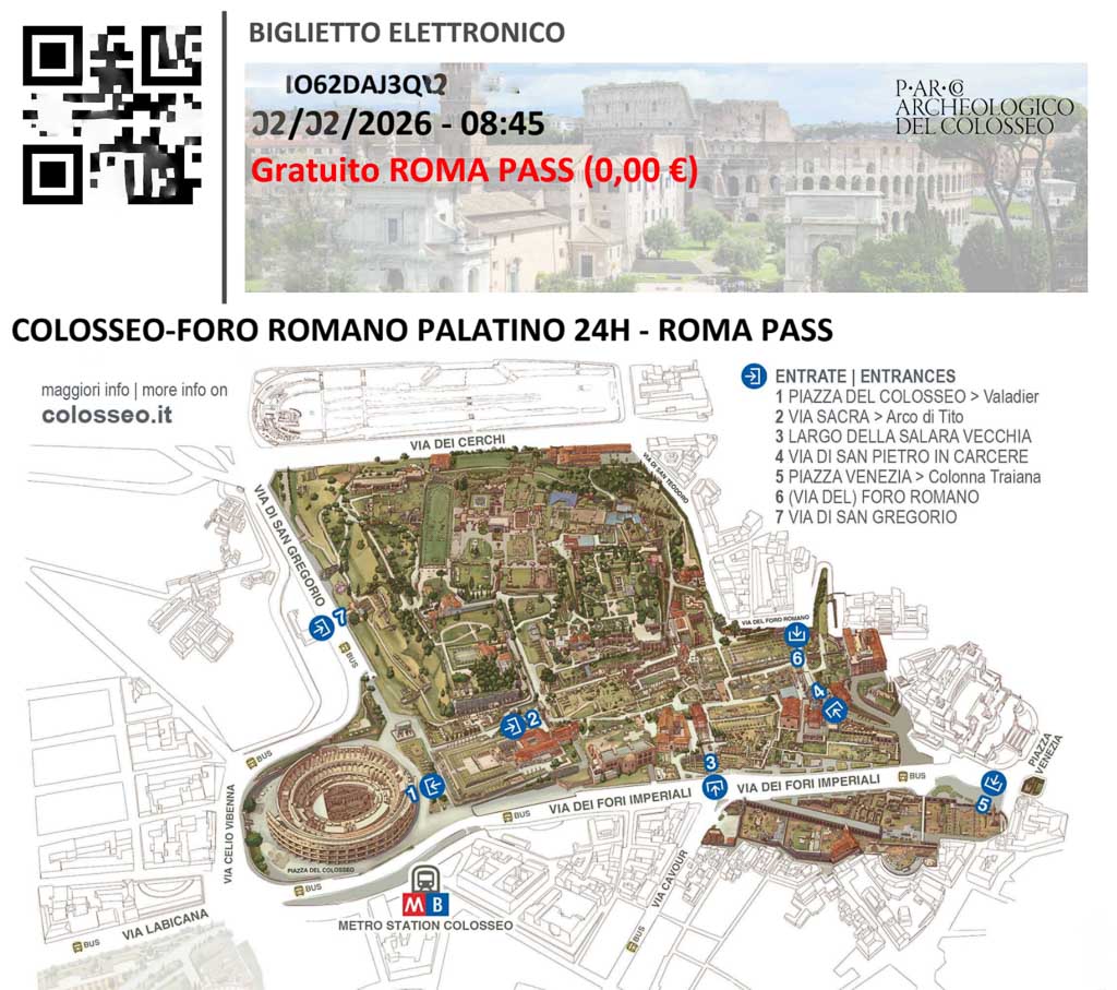Entrada gratis al Coliseo con la tarjeta Roma Pass