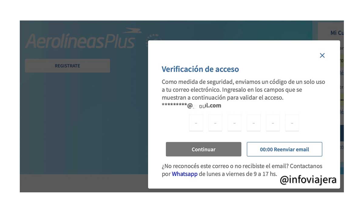 2FA Aerolineas Plus