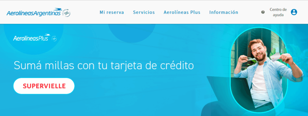 Millas AR Plus tarjetas banco Supervielle
