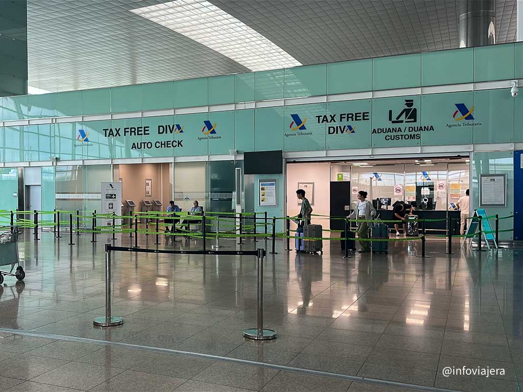 Aeropuerto de Barcelona Tax Free DIVA